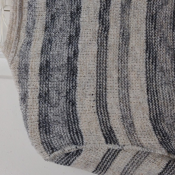 Lucky Brand Womens Tribal Aztec Black Ivory Gray Print Open Front Drape Cardigan - Picture 9 of 11